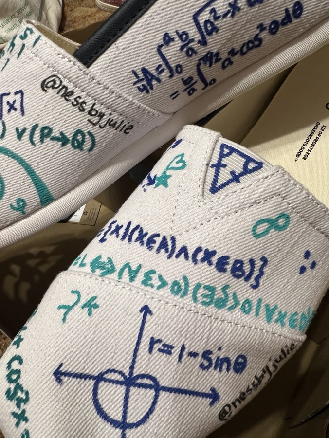 “Julie’s Math Toms”: Osa’s Math Shoes – – Ness by Julie